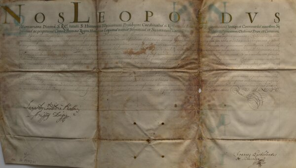 Leopold I. - Urkunde - um 1700