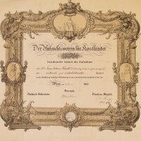 Franz Ritter v. Heintl - Aufnahmeurkunde - 30....