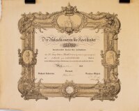 Franz Ritter v. Heintl - Aufnahmeurkunde - 30....