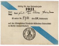 Dr. Max Arndt Brief an Olga Arndt - 1911-1945?