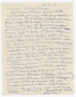 Ernst Eitner - Brief - 11.10.1952