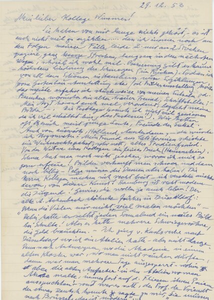 Ernst Eitner - Brief - 29.12.1953
