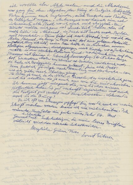 Ernst Eitner - Brief - 29.12.1953