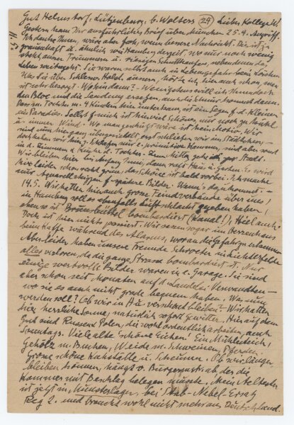 Ernst Eitner - Brief - u.a. 14.05.1945