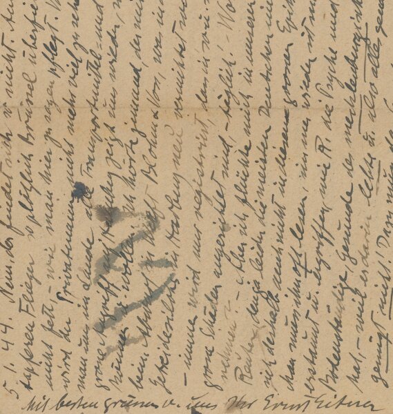 Ernst Eitner - Brief - 03.01.1945/ 05.01.1944 (versehentlich falsch datiert?)