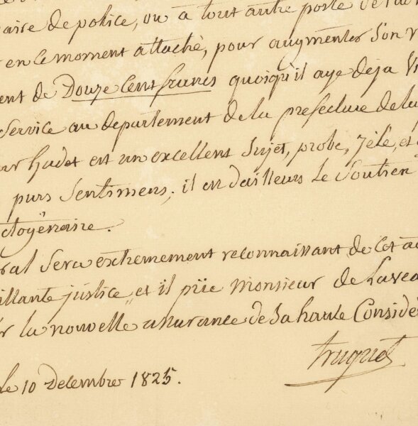 Laurent Jean François Truguet - Brief - 10.12.1825