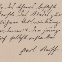Paul Reiff - Autograph - um 1923
