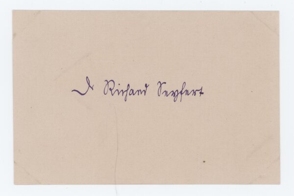 Richard Seyfert - Autograph - um 1923