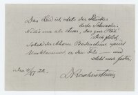 Georg Kerschensteiner - Autograph - 04.11.1922