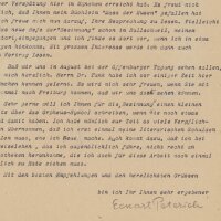 Eckhart Peterich - Brief - 1947