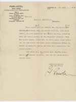 Direktion Park-Hotel Hahnenklee - Brief - 16.06.1930