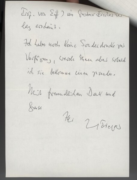 Josef Pieper - Brief und Postkarte - 31.10.1972/ 22.01.1978