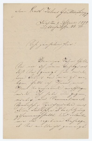 Pauline Schanz - Brief - 04.04.1878