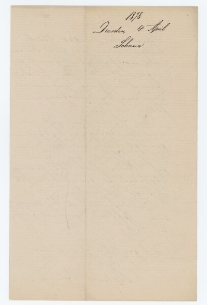 Pauline Schanz - Brief - 04.04.1878