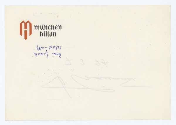 Boris Spasski - Autograph - 07.03.1979