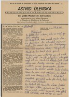 Astrid Olenska - Liebes- u. Trennungsbrief - August/...