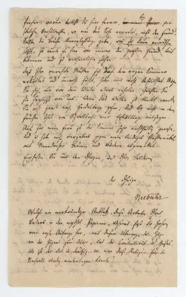 Barthold Georg Niebuhr - Eigenhänd. Brief m. U. - 26. August 1827