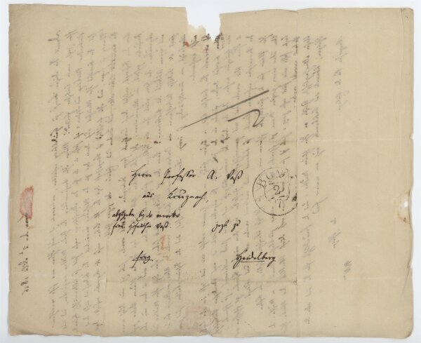 Barthold Georg Niebuhr - Eigenhänd. Brief m. U. - 2. Juli 1826