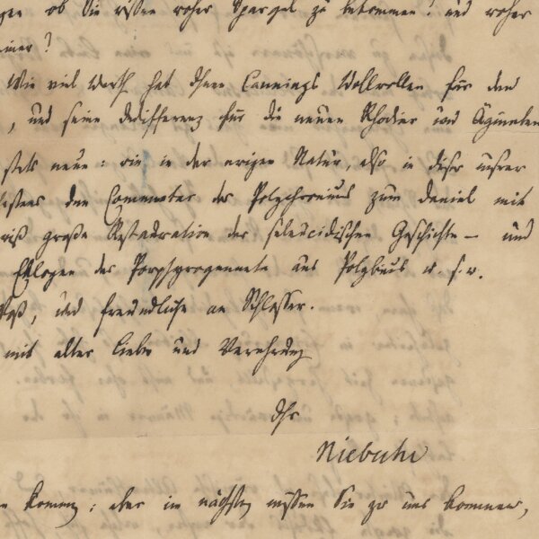 Barthold Georg Niebuhr - Eigenhänd. Brief m. U. - 16. Juli 1825