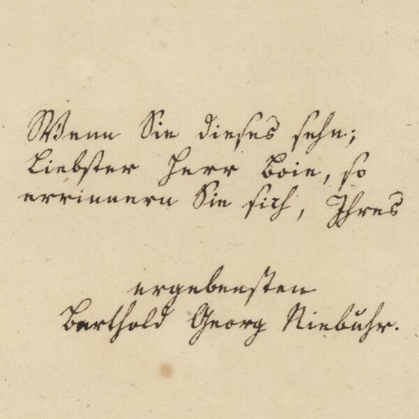 Barthold Georg Niebuhr - Eigenhänd. Brief m. U. - Vor 1806