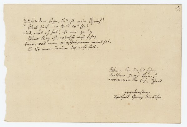 Barthold Georg Niebuhr - Eigenhänd. Brief m. U. - Vor 1806