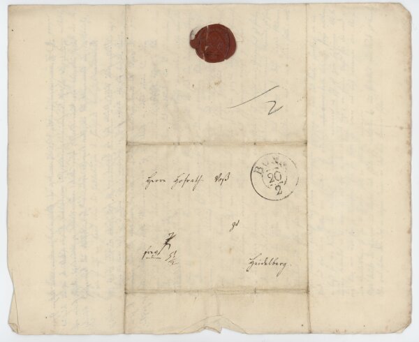 Barthold Georg Niebuhr - Eigenhänd. Brief m. U. - 20. Februar 1826