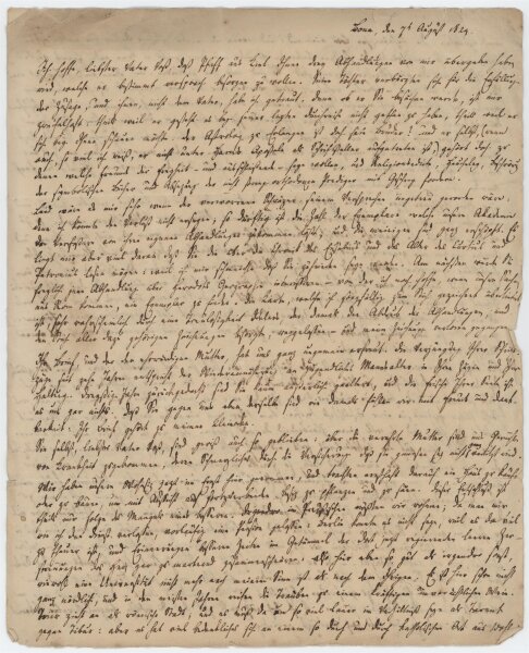 Barthold Georg Niebuhr - Eigenhänd. Briefe m. U. - ca. März/ 7. August 1824