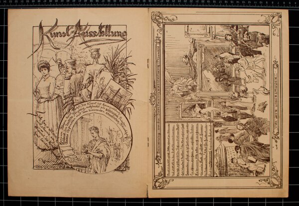 Akademischer Verein Motiv Berlin - Faltblatt - um 1890