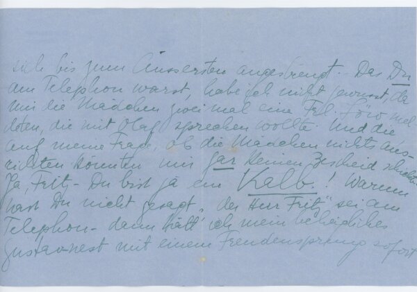 Grete Gulbransson - Brief - ohne Datum