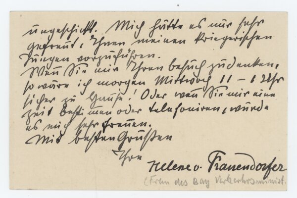 Helene von Frauenhofer-Mühlenthaler - Karte - 24.08.1915