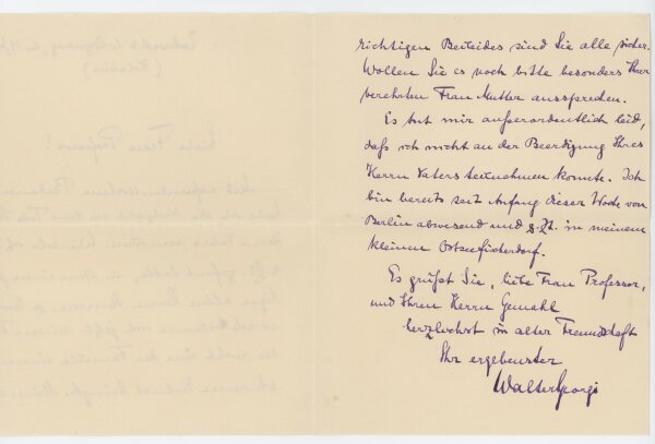 Dr. Walter Georgi - Kondolenzbrief - 19.06.1914