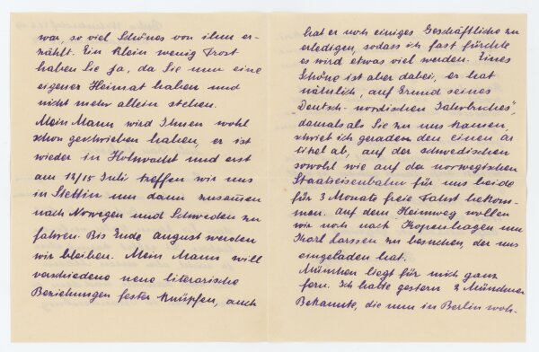 Hanna Georgi - Kondolenzbrief - 21.06.1914