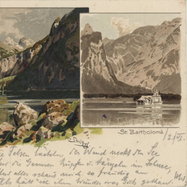 Heinrich Otto Wieland - Postkarte - 21.06.1900 (?)