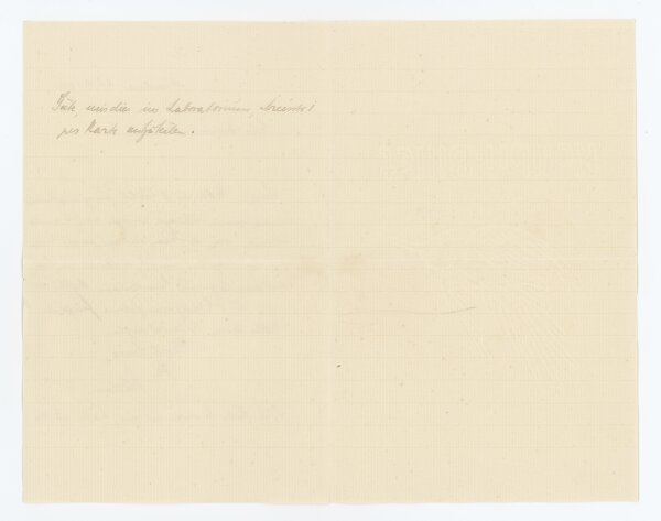 Heinrich Otto Wieland - Brief - 27.04.1900