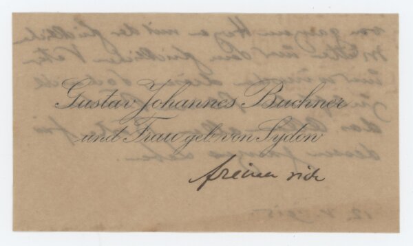 Gustav Johannes Buchner - Karte - 12.05.1915
