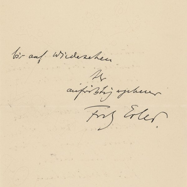 Fritz Erler - Brief - undatiert
