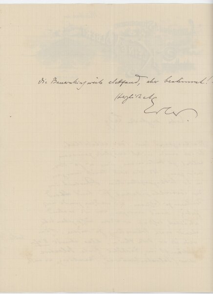 Fritz Erler - Brief - undatiert
