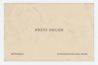 Fritz Erler - Visitenkarte - undatiert