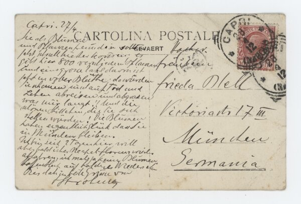 Fritz Strobentz - Postkarte - 17.04.1912