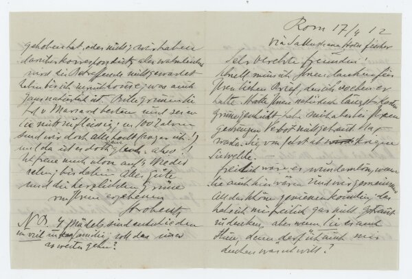 Fritz Strobentz - Brief - 17.04.1912