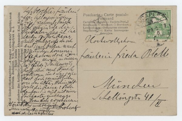 Fritz Strobentz - Postkarte - 08.04.1905