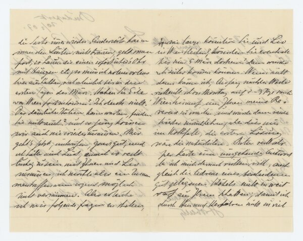 Fritz Strobentz - Brief - 20. Februar 1907