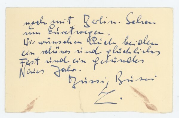 Leonie Rysanek - Karte - 4. Dezember 1967
