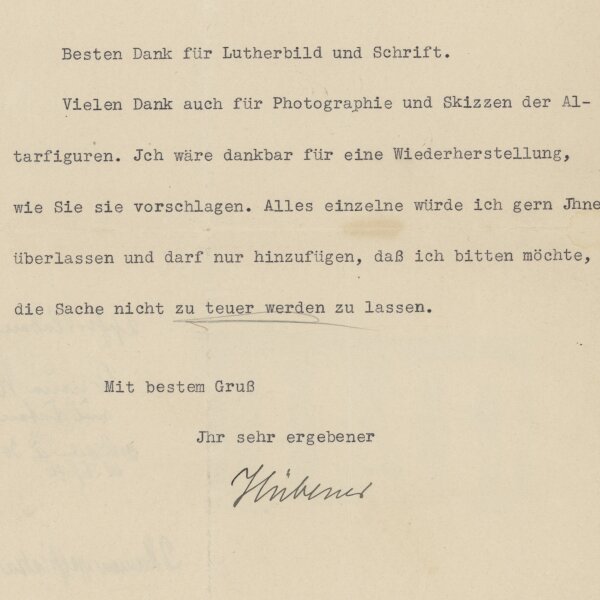 Erhard Hübener - Brief - 26. November 1928