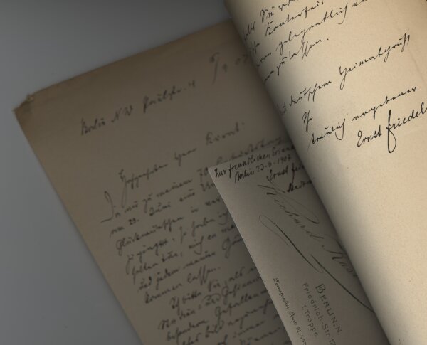 Ernst Friedel - Brief - 16. September 1907
