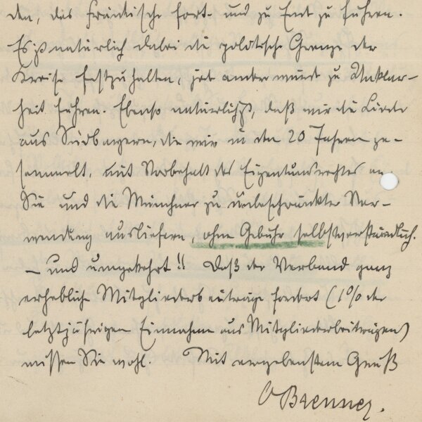 Oskar Brenner - Brief - 5. Mai 1913