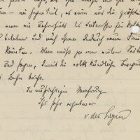 Friedrich von der Leyen - Brief - 16. Mai 1913