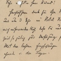 Friedrich von der Leyen - Postkarte - 13. Juni 1913