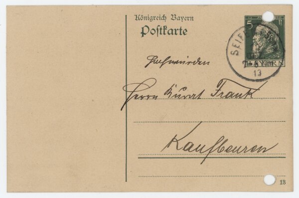August Ullrich - Postkarte - 20. Dezember 1913