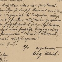 August Ullrich - Postkarte - 20. Dezember 1913